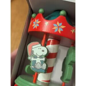 Peanuts Musical Christmas Carousel Charlie Brown Snoopy